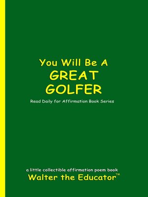 cover image of You Will Be a Great Golfer